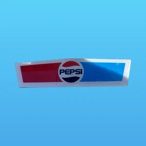 Vintage 1980er Pepsi Cola Plastikschild 13” x 4” Tankstelle Verkaufsanzeige - Bild 1 von 4