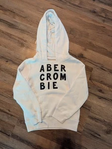Abercrombie Kids Size 5/6 White Pull Over Hoodie - Picture 1 of 4