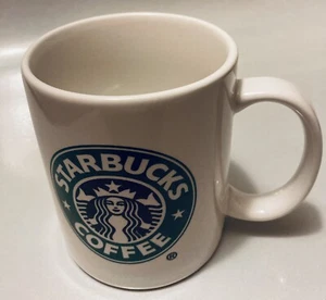 Starbucks Bose Ceramic Coffee Cup Mug White w/ Green Mermaid Logo 4" x 3" - Picture 1 of 4