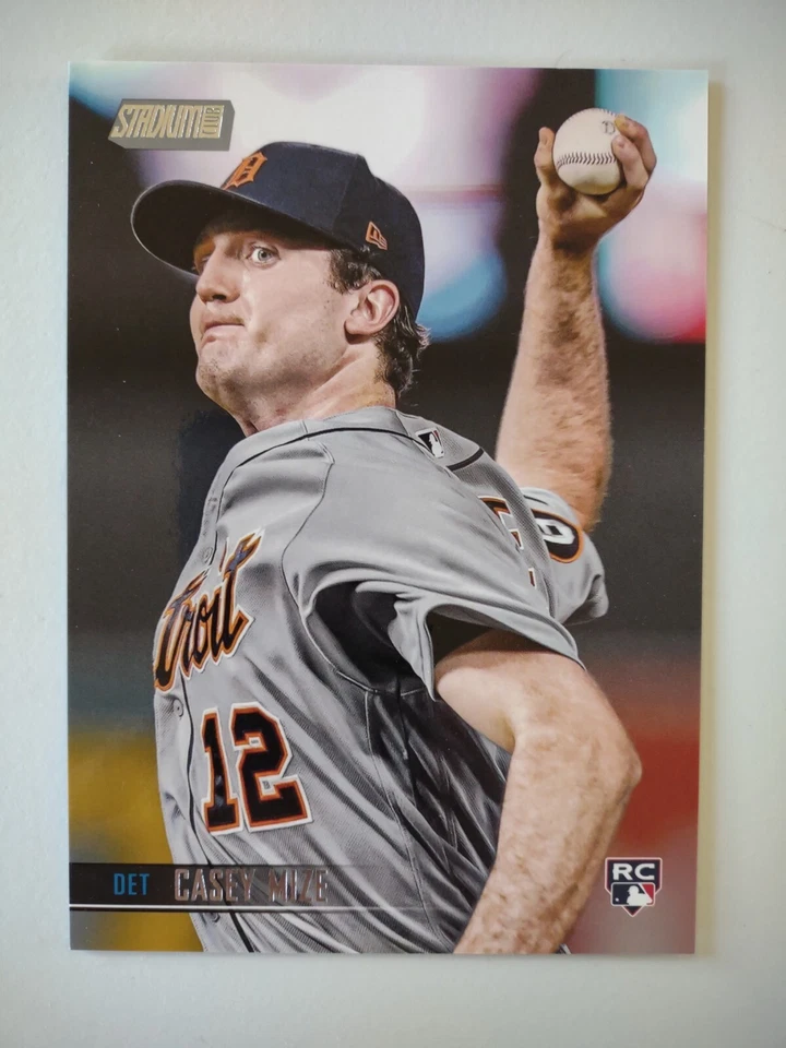 2021 Topps Stadium Club Casey Mize Rookie Card Box Topper OBCM Detroit Tigers  - Image 1 of 2