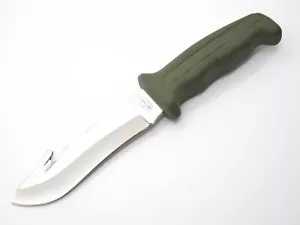 Vtg Tak Blade Fukuta Seki Japan Rubber AUS8 Fixed 5" Blade Guthook Hunting Knife - Picture 1 of 8