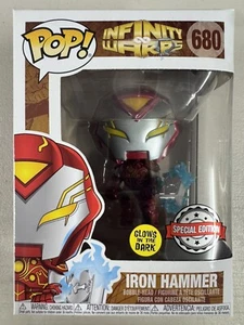 Iron Hammer (Glow) 680 ~ Marvel: Infinity Warps ~ Funko Pop Vinyl ~ GITD - Picture 1 of 6