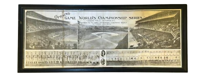 RARE - 1909 Opening Game World's Championship Series, Panoramic Poster - Ty Cobb - Image 1 of 4