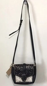 Zara Basic Collection Mini Women’s Crossbody Faux Leather/Fur Black Brown White - Picture 1 of 4