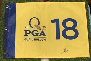 Collin Morikawa Signed 2025 PGA Championship Authentic Flag - Picture 1 of 2