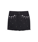 Hudson Girl's Aura Pearl Studded Skirt Black Size 6