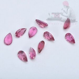 Natural Pink Tourmaline 5x3mm Pear Cut 10 Pieces Loose Gemstone