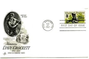 1330 Davy Crockett ArtCraft FDC - Imagen 1 de 1