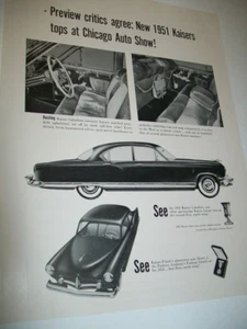 1951 Kaiser Caballero Chicago program car ad-pony upholstery saddle bag spurs - Picture 1 of 2