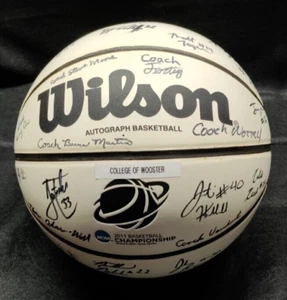 2011 COLLEGE OF WOOSTER TEAM AUTHOGRAPED NCAA CHAMPIONSHIP DIV 111 BASKETBALL FS - Picture 1 of 14