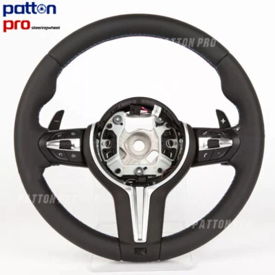Volante de cuero completo para BMW F10 F30 330i 440i M2 M3 M4 M5 M6 antiguo a nuevo Foto 1 de 4
