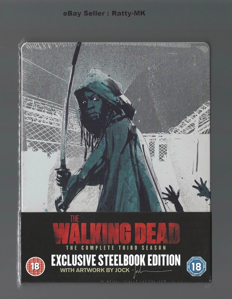 The Walking Dead Complete Third 3 Season Blu-ray 2013 Steelbook Very Good