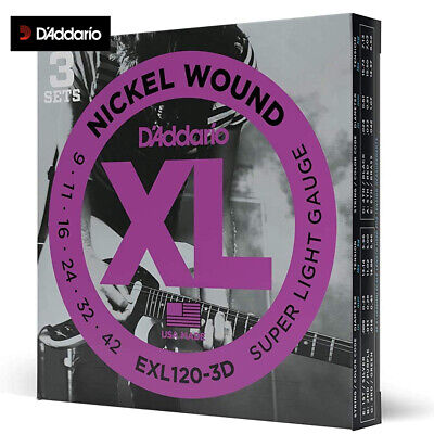 3-SETS DAddario EXL120-3D Nickel Wound Electr...
