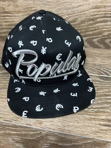 Popular Demand mens 100%Authentic Adjustable hat Snapback black logo  - Picture 1 of 5
