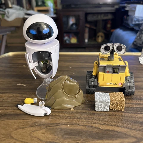 DISNEY WALL-E SEARCH 'N PROTECT EVE Complete U-repair Wall-e Rare Set Think way Cover