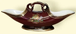 Rare Red Handpainted Crown Devon Fieldings Vase A562 - Picture 1 of 22
