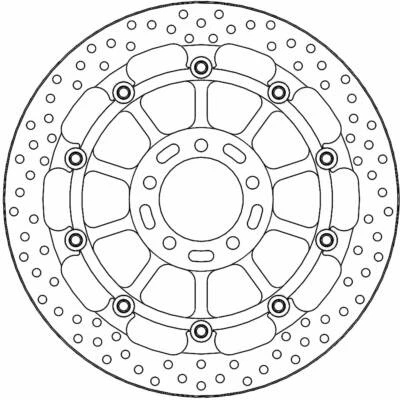 Disco de freno delantero derecho Ducati MONSTER 1200 S ABS 2014-2020 Moto Masters Halo Foto 1 de 4