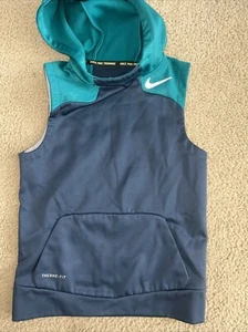 Nike Youth Boy’s Hooded  Vest Jacket Kids Size Youth Small Thermafit - Picture 1 of 3
