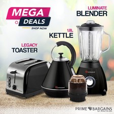 1.8L Electric Kettle 1.5L Blender With Grinder 2 Slice Toast Bagel Toaster Set