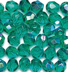 GUTERMANN 6mm FACETED GLASS BEADS, 40 BEADS PER TUB, HIGHEST QUALITY - Imagen 1 de 50