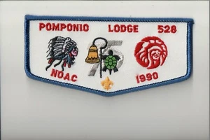 Lodge 528 Pomponie F-15a 1990 NOAC 75th Annivesary OA flap - Picture 1 of 1