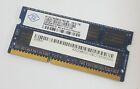 2GB DDR3 PC3-8500S Nanya NT2GC64B8HA1NS-BE 1066MHz Notebook Memory
