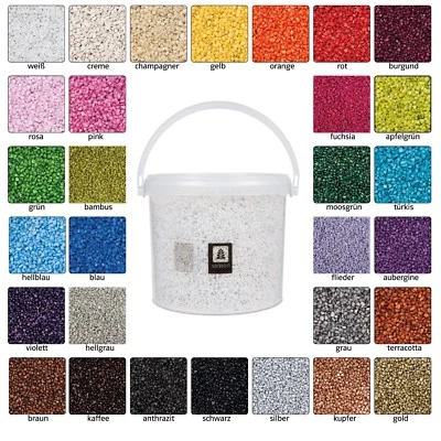 5 Liter Dekogranulat im Eimer Granulat Farbgranulat Dekosteine Farbkies ca. 8 kg - Bild 1 von 4