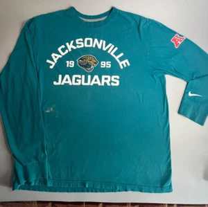 Vintage 1995 NFL Team Apparel Nike Jacksonville Jaguars Long Sleeve Shirt Men XL - Picture 1 of 8