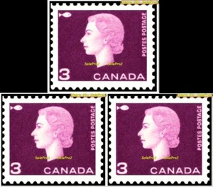 3x CANADA 1963 CANADIAN CENTENNIAL QUEEN ELIZABETH FV FACE 9 CENT MNH STAMP LOT - Picture 1 of 2