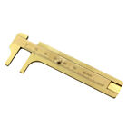 #hk New 80mm Handy Sliding Gauge Brass Vernier Caliper Mini Brass Pocket Ruler