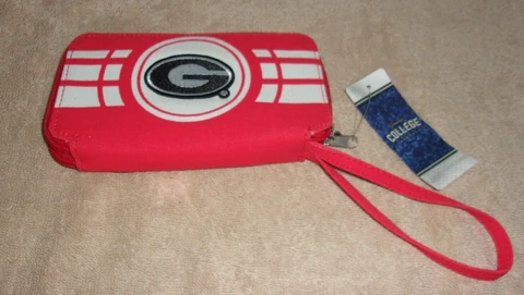 UNIVERSITY OF GEORGIA BULLDOGS WOMEN'S CANVAS WALLET NEW WITH TAGS Cover