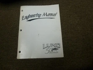 OEM LUND 1998 ENGINEERING MANUAL DEALER ONLY - Picture 1 of 11