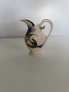 VTG Franz Porcelain Long Tail Hummingbird Handled Creamer Pitcher #FZ00133 RARE - Picture 1 of 11