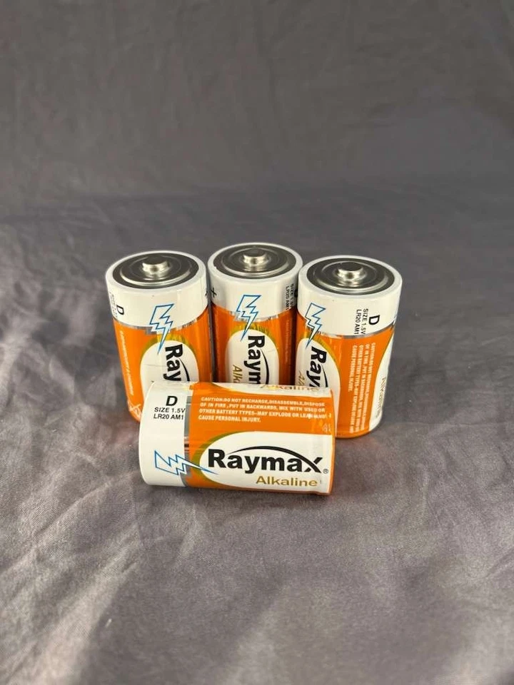 Paquete de 4 pilas alcalinas Raymax D. Baterías confiables de alta resistencia Foto 1 de 1