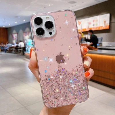 Glitter Shockproof Case for iPhone 17 16 15 14 13 Pro Max Air XS 7 8 PLUS Cover - Image 1 of 4