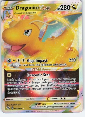Dragonite VSTAR 050/078 Ultra Rare Holo Pokemon GO NM Pokémon - Image 1 of 2