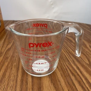 Pyrex 2 CUP Glass Clear MEASURING CUP Mixing Pouring Storing Stirring 6001075 - Picture 1 of 4
