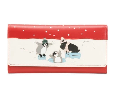 NUEVO CON ETIQUETAS $148 Cartera Radley London Hole Lotta Divertida Grande de Cuero con Solapa Foto 1 de 4