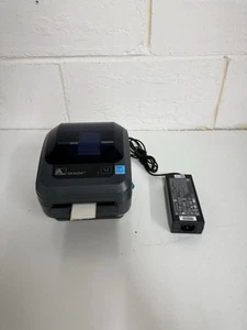 Zebra GK420d Network LAN Thermal Printer with roll of Lables Small PSU A-3 - Photo 1/7