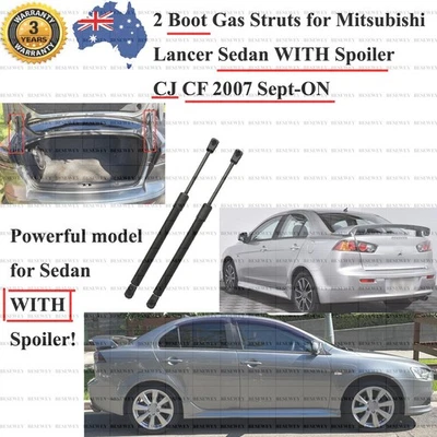 2 Spoiler SEDAN Tailgate Boot Trunk Gas Struts For Mitsubishi Lancer 2007-2017 - image 1 of 4