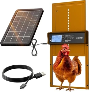 Solar-Powered Automatic Chicken Coop Door - Picture 1 of 14