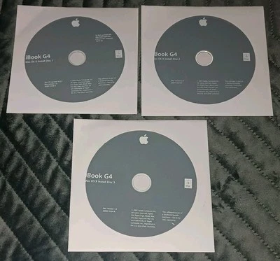 Apple iBook Mac OS X 10.3.7 Install Discs 2Z691-5278-A 2Z691-5279-A 2Z691-5304-A - Bild 1 von 4