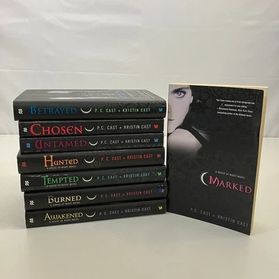 House of Night Series Books 1-8 by Kristin & P.C. Cast 8 YA Fiction Novel Lot - Image 1 of 4