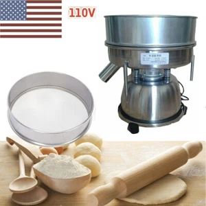 110V Electric Vibrating Sieve Machine Automatic Sifter for Powder Particle US - Picture 1 of 30