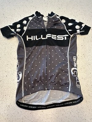 Camisa Voler Life Bicycle Club feminina x pequena curta hillfest zíper completo - Imagem 1 de 4