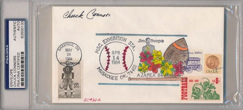 CHUCK CONNORS - COMMEMORATIVE ENVELOPE SIGNED Cover