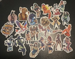 24 Count Sexy Women Halloween Costume Stickers - Picture 1 of 1