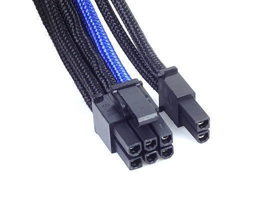 Silverstone Black/Blue PP07-PCIBA Cable,1 x 8pin to PCI-E 8pin(6+2) connector - Image 1 of 2