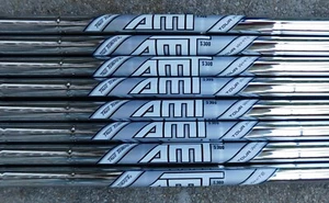 3-PW TRUE TEMPER AMT TOUR WHITE S300 FLEX .355" TAPER TIP IRON SHAFTS  - Picture 1 of 3