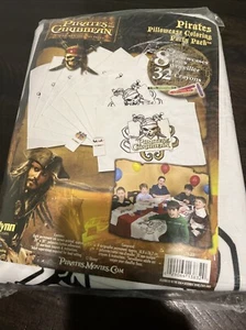Disney Pirates of the Caribbean Pillowcase Coloring Party 8 PACK Favors New - Picture 1 of 6